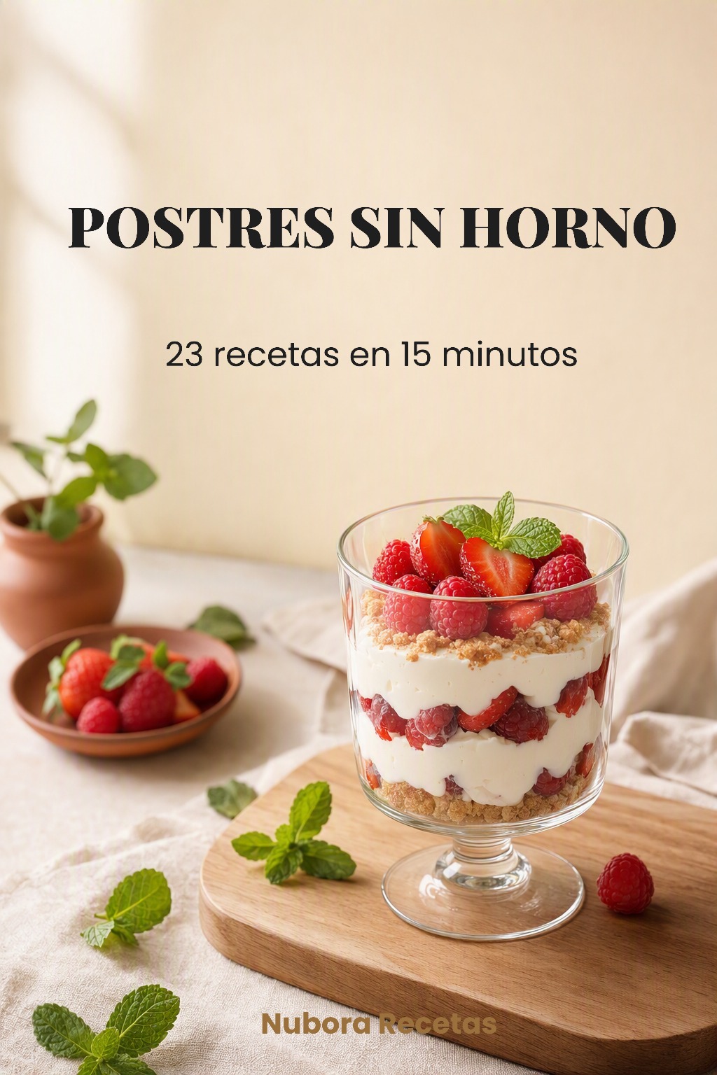 Postres sin horno: 23 recetas en 15 minutos, Colección Nubora